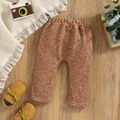 Baby Boy/Girl 95% Cotton Heathered Elasticized Waist Pants Brown image 3