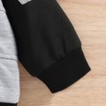 Baby Boy Colorblock Long-sleeve Zipper Hoodie Grey image 5
