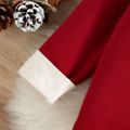 Christmas 2pcs Baby Boy/Girl Thickened Red Long-sleeve Hoodie and Sweatpants Set Red image 5