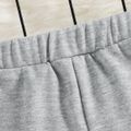 Baby Boy Letter Print Casual Sweatpants Grey image 5