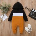 Colorblock Hooded Long-sleeve Baby Ginger Jumpsuit Ginger image 2