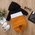 Colorblock Hooded Long-sleeve Baby Ginger Jumpsuit Ginger image 1