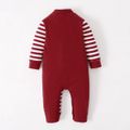 Baby Shark Baby Boy/Girl Stripe Cotton Christmas Jumpsuit Red image 3
