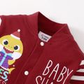 Baby Shark Baby Boy/Girl Stripe Cotton Christmas Jumpsuit Red image 4