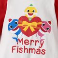 Baby Shark Baby Boy/Girl Christmas Gift Cotton Jumpsuit Red/White
