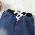 Baby Boy Colorblock Spliced Denim Pants Jeans Black image 5