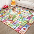 Alphabet Fruit Print Baby Play Crawling Mat Green/White/Red image 2