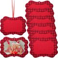 Christmas Hanging Picture Frame Ornaments Buffalo Plaid Christmas Ornaments Christmas Tree Photo Ornament Hot Pink
