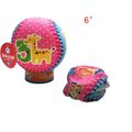 Baby Infant Bouncy Ball Fun Sports Ball Cloth Ball Baby Inflatable Toys Early Childhood Crawl Toy Balls for Playground Indoor and Outdoor Use Pink