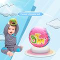 Baby Infant Bouncy Ball Fun Sports Ball Cloth Ball Baby Inflatable Toys Early Childhood Crawl Toy Balls for Playground Indoor and Outdoor Use Pink