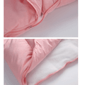 Baby Sleeping Bag Thickened Plus Velvet Anti-kick Sleeping Bag Wrap Blanket Baby Out Sleeping Bag with Fixed Strap Pink