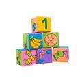 6-pack Baby Cloth Building Blocks Soft Rattle Mobile Magic Cube Plush Block with Sound Newborn Baby Early Educational Toys Colorful image 1