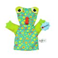 Stuffed Animals Kids Hand Puppets Imaginative Play Hand Puppets Parent-child Interactive Game Great Gift for Girls and Boys Green