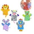 Stuffed Animals Kids Hand Puppets Imaginative Play Hand Puppets Parent-child Interactive Game Great Gift for Girls and Boys Green image 3
