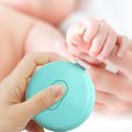 Aparador de unhas elétrico para bebê recém-nascido polidor de unhas elétrico broca de lixa de segurança cortador aparador aparador para dedos dos pés e dedos Azul image 2