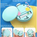 Baby Electric Nail Trimmer Newborn Electric Nail Polisher Nail File Drill Safety Cutter Trimmer Clipper for Toes and Fingers Blue image 4