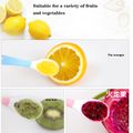 1pc/2pcs Baby Fruit Puree Scraper Spoon Mud Scraping Spoon with Teeth Baby Tableware Supplement Food Feeding Dishes Supplement Tools Pink image 3