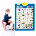 Interactive Electronic Alphabet Wall Chart Music Talking Poster Preschool Education Toy Early Learning Toys Blue