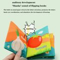 Cloth Book Washable Baby Soft Cloth Book Toys Activity Early Education Toy (Alphabet/Number/Color) Color-A image 3