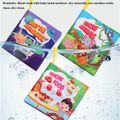 Cloth Book Washable Baby Soft Cloth Book Toys Activity Early Education Toy (Alphabet/Number/Color)  4pages Color-A image 5