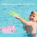 Kids Dinosaur Pull-out Water Guns Animal Character Water Blaster Squirt Guns Water Soakers Toys for Summer Swimming Pool Beach Outdoor Games Pink