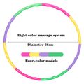 Detachable Color Hoop Kids Exercise hula Hoop Freely Assembled Adjustable Hoop Color block