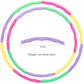 Detachable Color Hoop Kids Exercise hula Hoop Freely Assembled Adjustable Hoop Color block