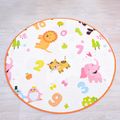 Double-sided Crawling Mat Round Carpet Kids Play Mat Rug Cushion Waterproof Moisture-proof Random Color Pattern Multi-color
