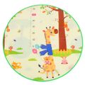 Double-sided Crawling Mat Round Carpet Kids Play Mat Rug Cushion Waterproof Moisture-proof Random Color Pattern Multi-color image 4