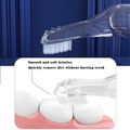 2-pack Food Grade Liquid Silicone Baby Tongue Scraper Brush & Finger Toothbrush Set for Tongue Coating and Teeth Gum Cleaning White image 1