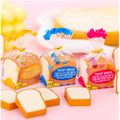 4-pack Creative Cute Simulation Toast Eraser School Supplies Student Stationery Beige image 4