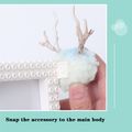 DIY Building Block Photo Frame Magical Picture Frame Toy Building Set for Babies Toddlers Kids (Random hairball color) White image 5