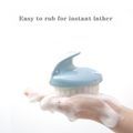 Escova de shampoo massageador de couro cabeludo de bebê Escova de air bag infantil Cuidados com a cabeça fácil de segurar Azul