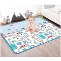 Baby Rug for Crawling Baby Play Mat Kids Area Rugs Educational Play Mat Toddler Playmat (70.87*39.37inch) Light Blue image 2