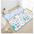 Baby Rug for Crawling Baby Play Mat Kids Area Rugs Educational Play Mat Toddler Playmat (70.87*39.37inch) Light Blue image 2