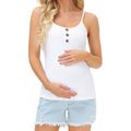 Maternity casual Print Cami Tank Tops White