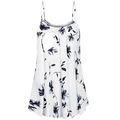 Nursing Floral Print Cami Top (Extra Loose Fit) White