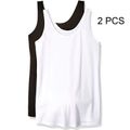 Maternity casual Print Round collar Tank Tops White
