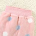 2pcs Polka dots Print Long-sleeve Baby Set Light Pink