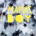 2pcs Baby Boy Letter Print Tie Dye Short-sleeve T-shirt and Ripped Denim Shorts Set Bluish Grey