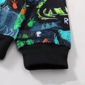 2pcs Toddler Boy Playful Dinosaur Print Sweatshirt and Pants Set Multi-color