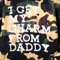 2pcs Toddler Boy Letter Camouflage Print Hoodie Sweatshirt and Pocket Design Pants Set CAMOUFLAGE