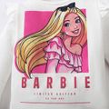 Barbie 2 unidades Criança Menina Mangas franzidas Infantil conjuntos de camisetas Branco image 4