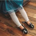 Baby / Toddler Girl Solid Knitted Ruffled Leggings White