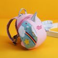Kids Cartoon Unicorn Rainbow Backpack Handbag Light Pink