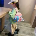 Kids Cartoon Unicorn Rainbow Backpack Handbag Light Pink