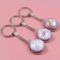 Time Gemstone Double-sided Rotating Alloy Unicorn Keychain Jewelry for Girls Color-C image 3