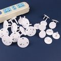10-pack Plastic Outlet Covers Electrical Outlet Socket Covers Plug Caps Protector Baby Safety Plug Covers for Babies Children Safety Protection Prevent Electric Shock Creamy White image 2