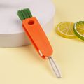 Baby Bottle Cup Nipple Tiny Cleaning Brush 3 in 1 Multifunctional Crevice Cleaning Brush Water Bottle Cleaning Tools Orange