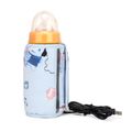 USB Charging Baby Bottle Insulation Thermos Bag Portable Bottle Warmer Bottle Bag for Baby Breastmilk Milk or Water Warm Heat Keeper Blue